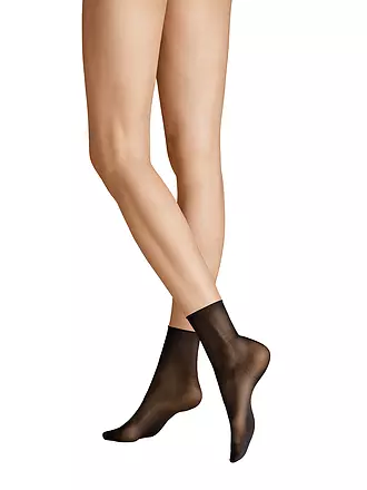 HUDSON | Socquettes fines SIMPLY 20, lot de 2, couleur peau | schwarz